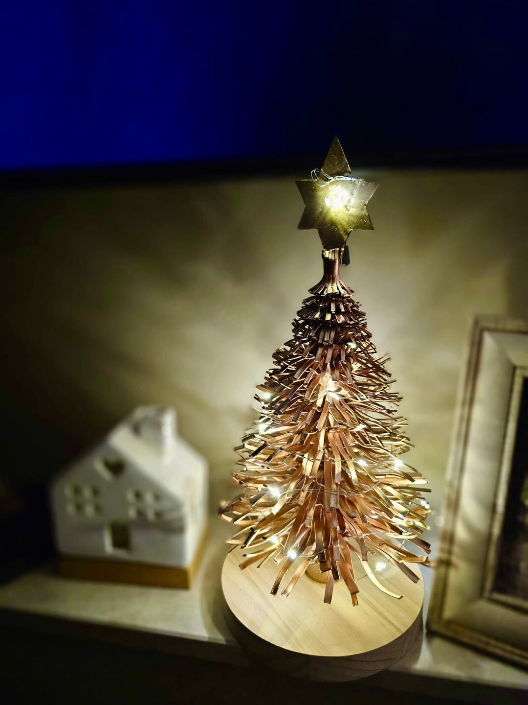 Personalised Copper Christmas Trees - Copper Hearts UK