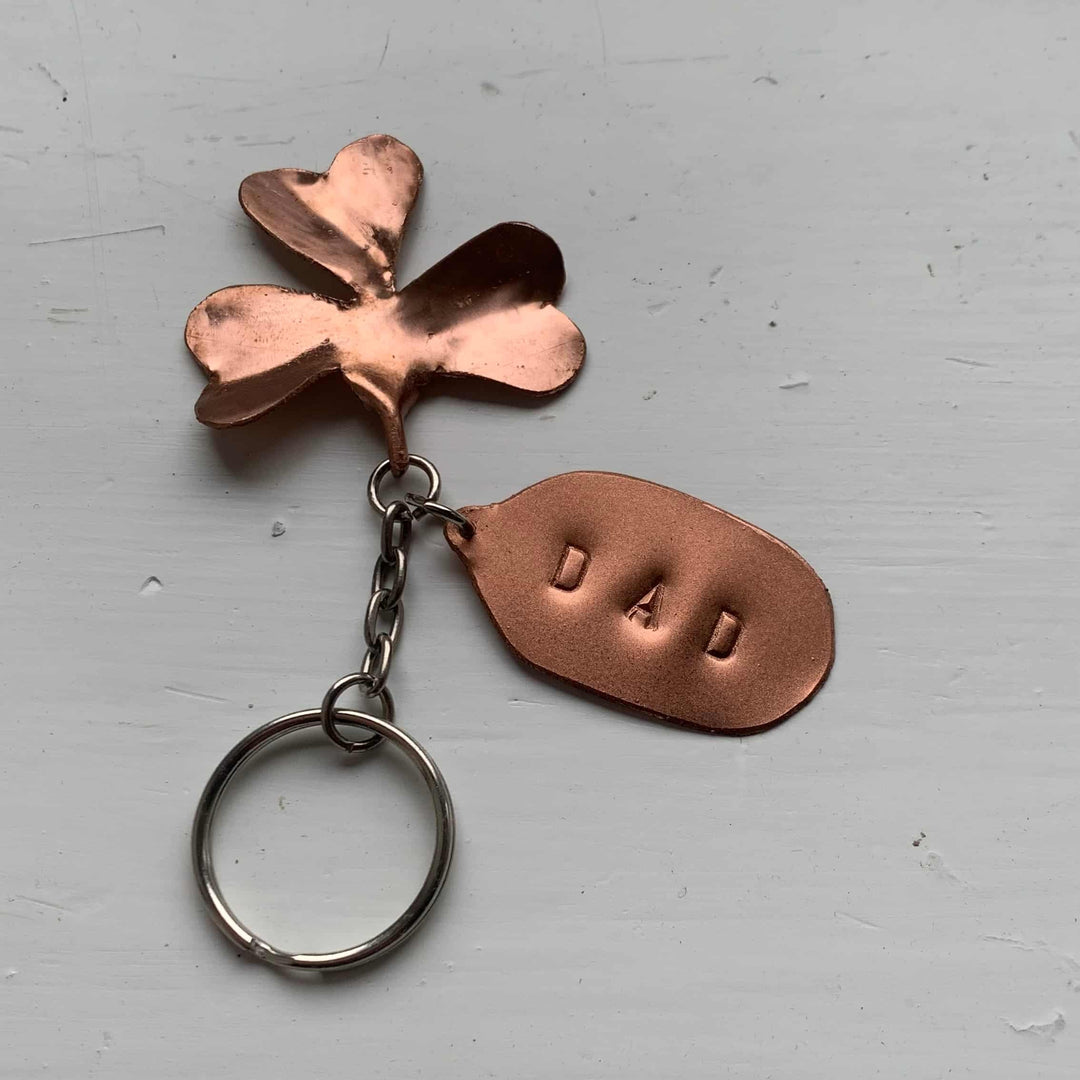 Copper Clover Keyring