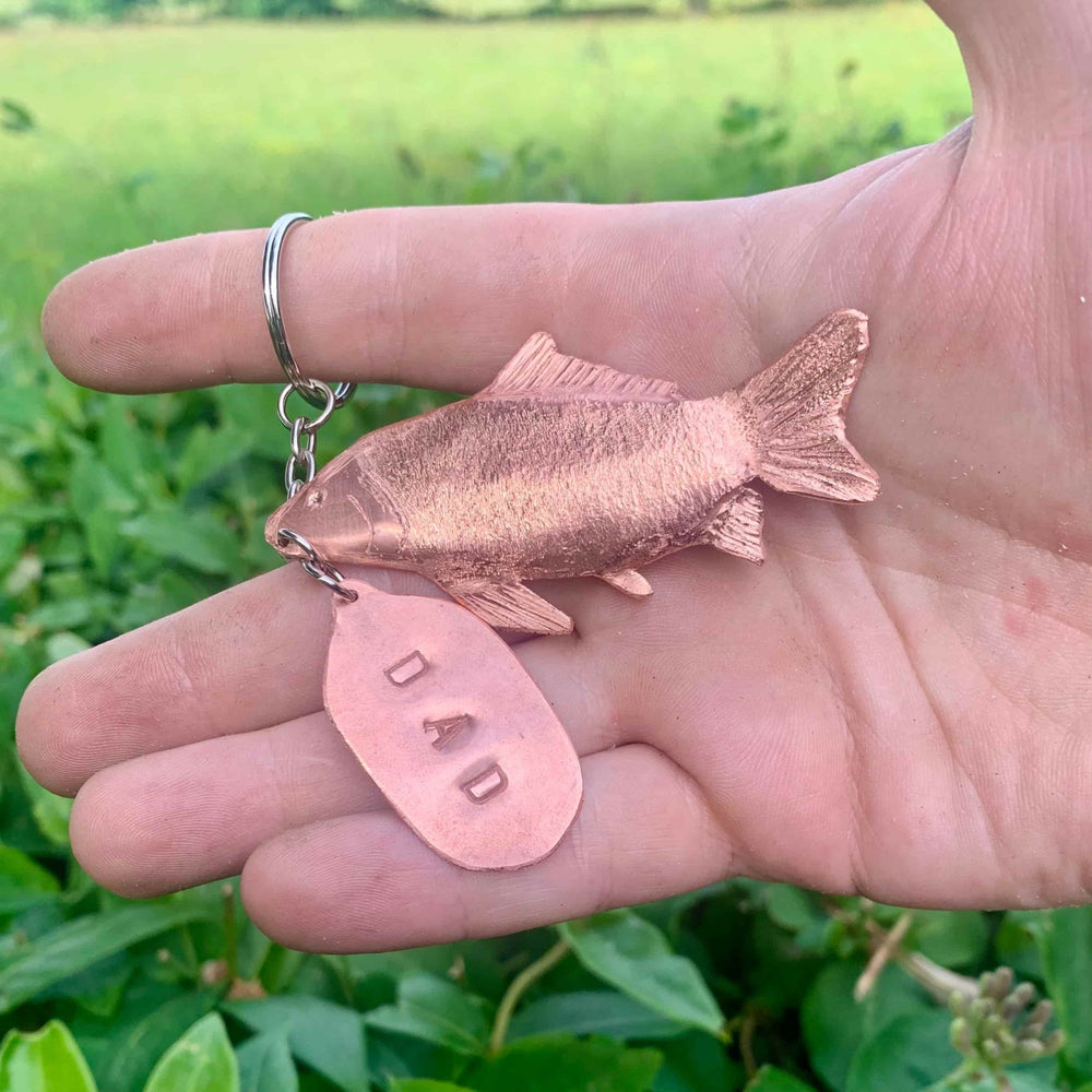 Copper Carp Keyring - Copper Hearts UK