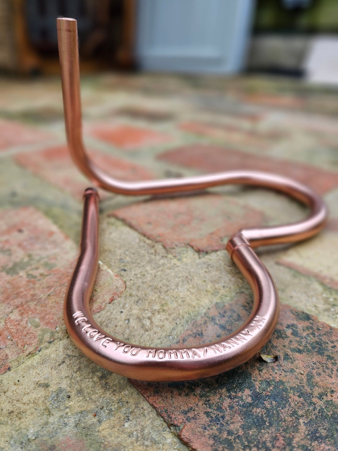 Copper Heart Flower Stand - Copper Hearts UK