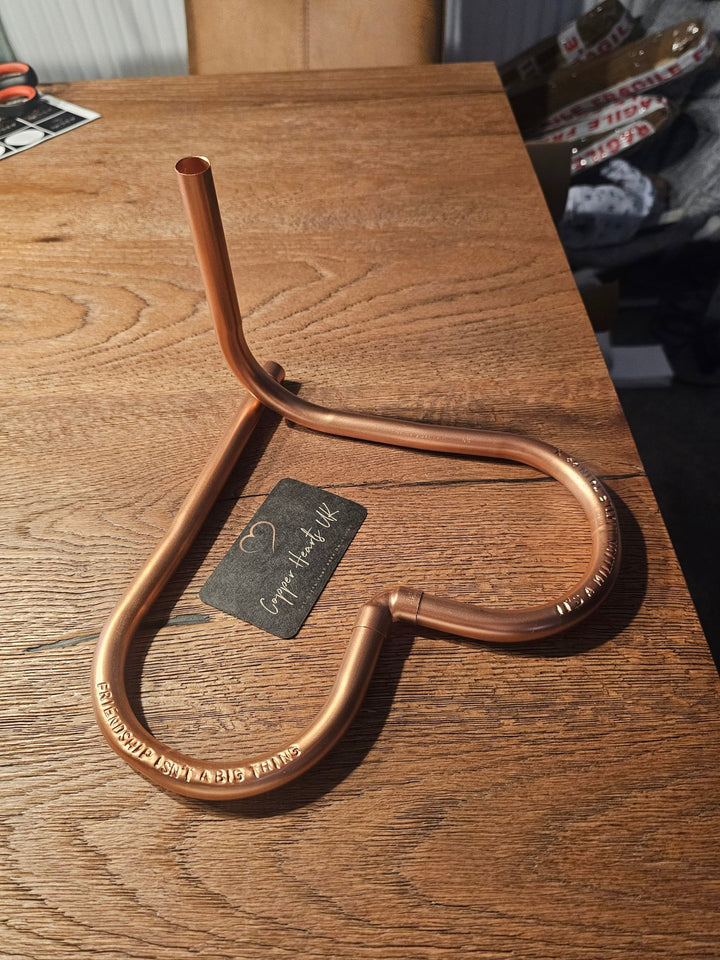 Copper Heart Flower Stand - Copper Hearts UK