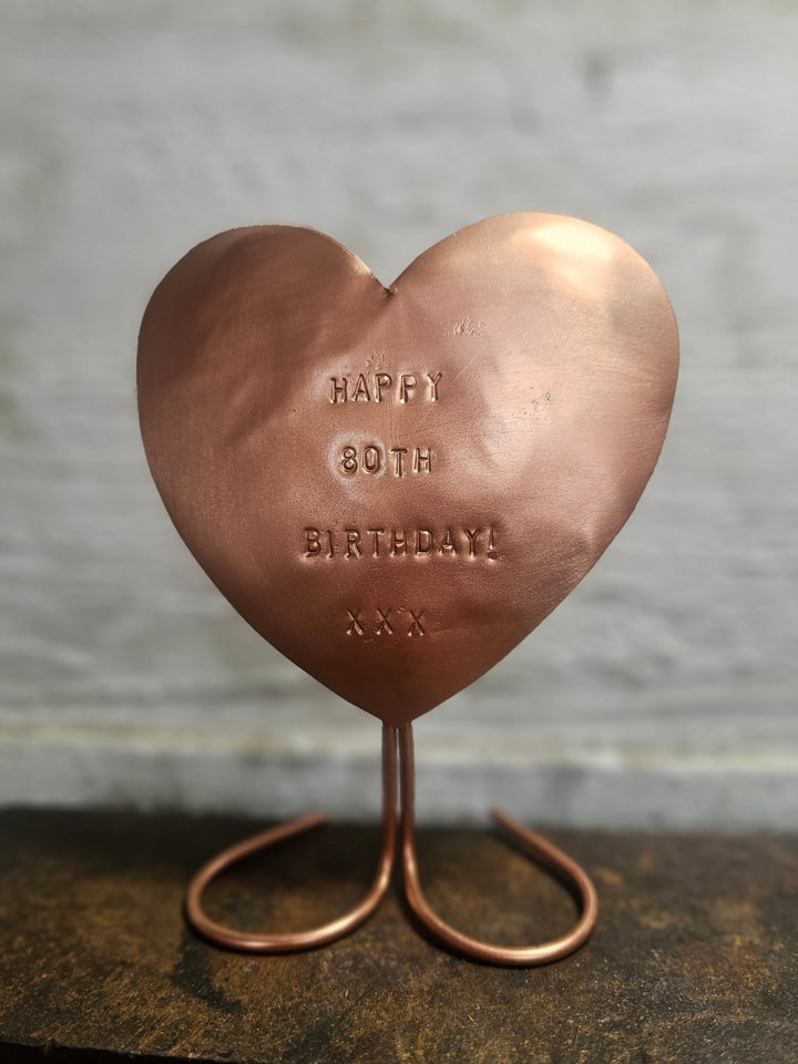 Copper Heart Plaque - Copper Hearts UK