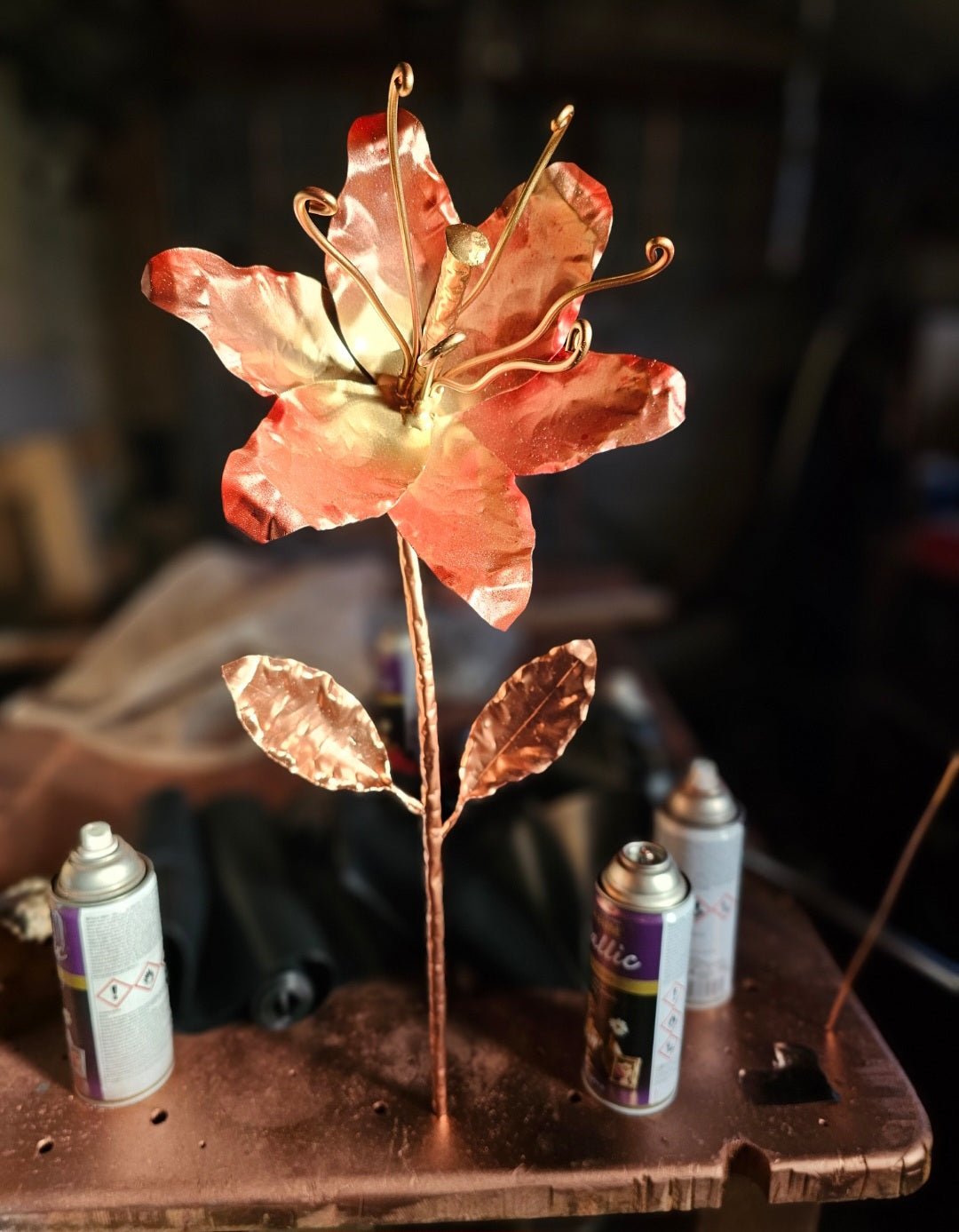 copper lily flower Copper Lily – Copper Hearts UK