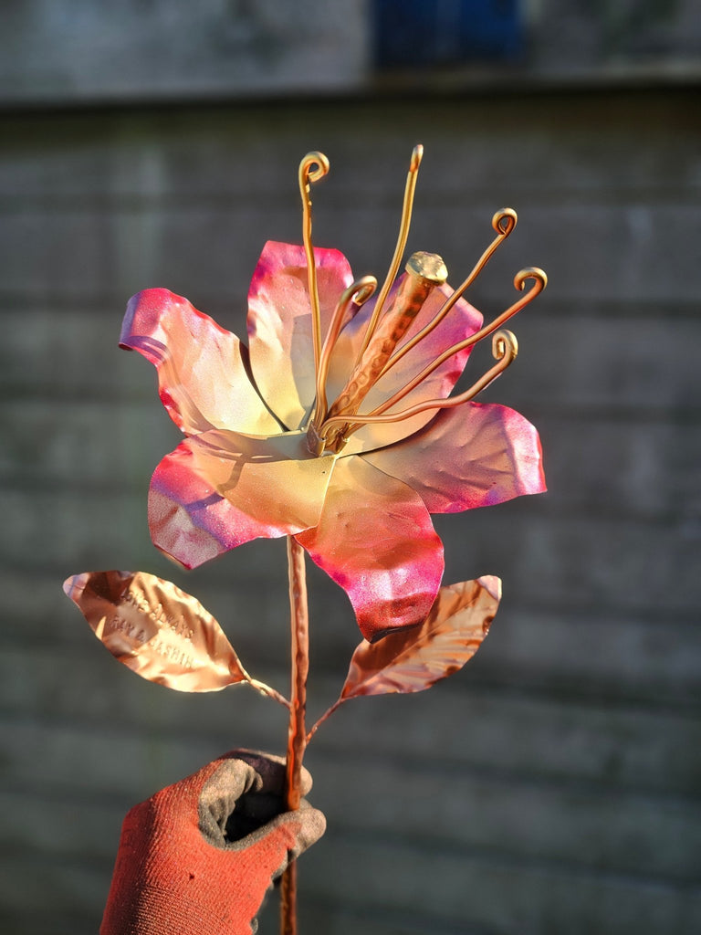 copper lily flower Copper Lily – Copper Hearts UK