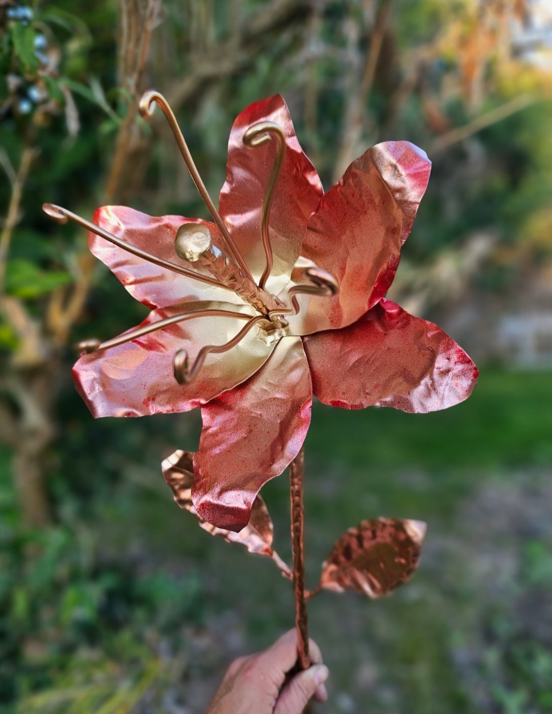 copper lily flower Copper Lily – Copper Hearts UK