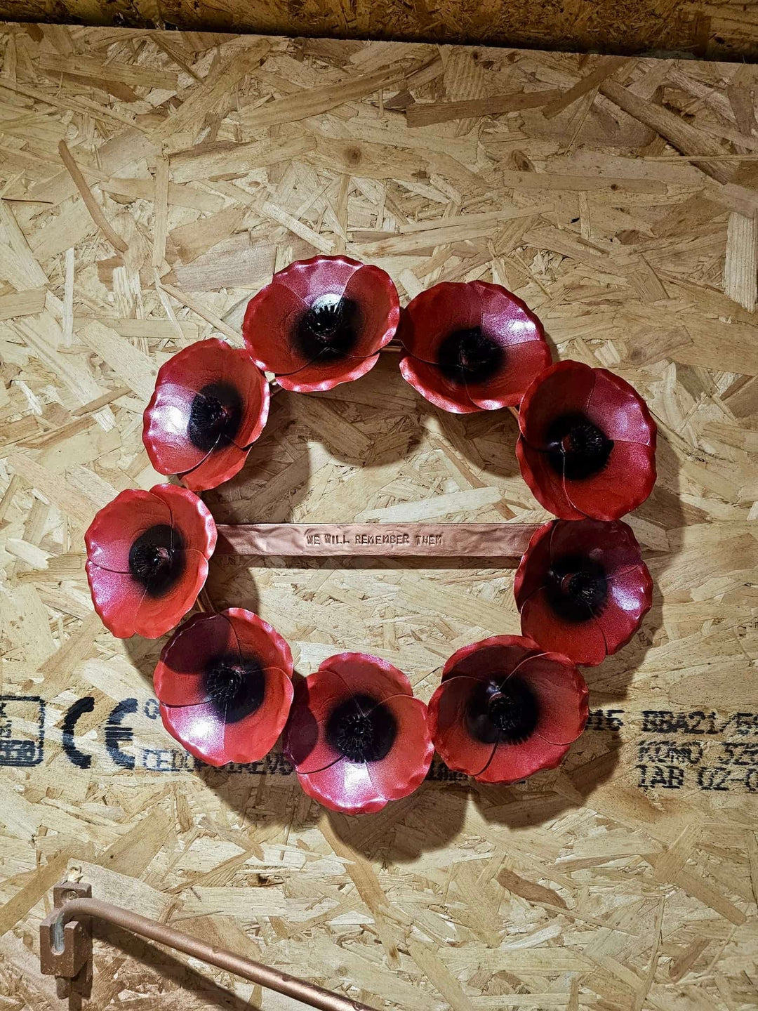Copper Poppy Wreath - Copper Hearts UK
