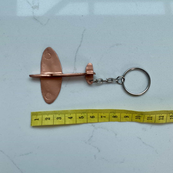 Copper Spitfire Keyring - Copper Hearts UK