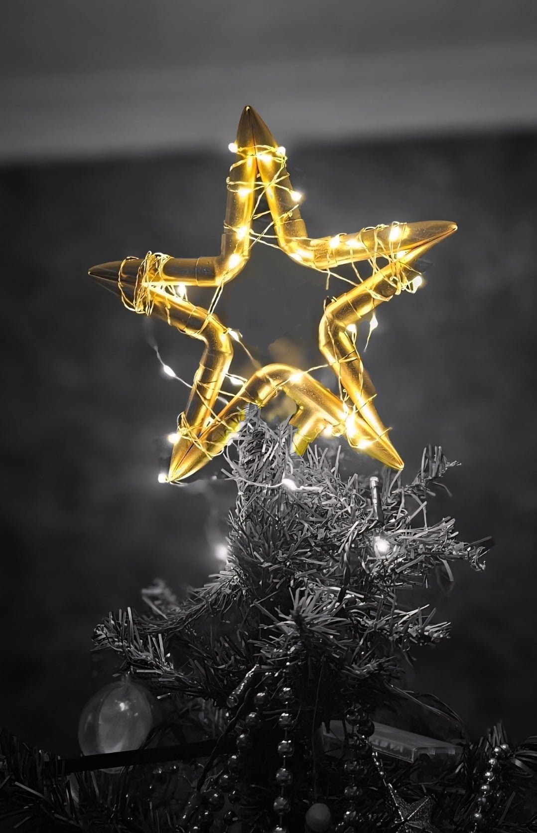 Copper star tree topper - Copper Hearts UK