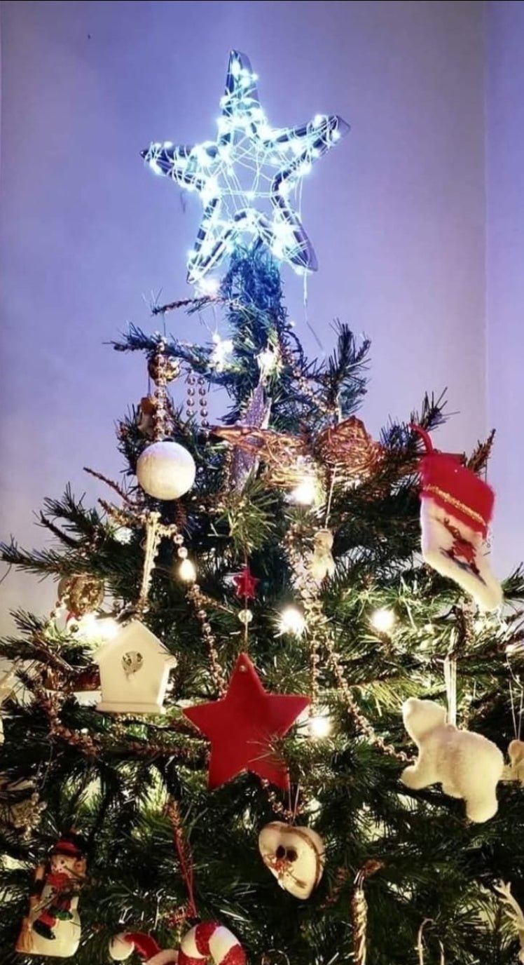 Copper star tree topper - Copper Hearts UK