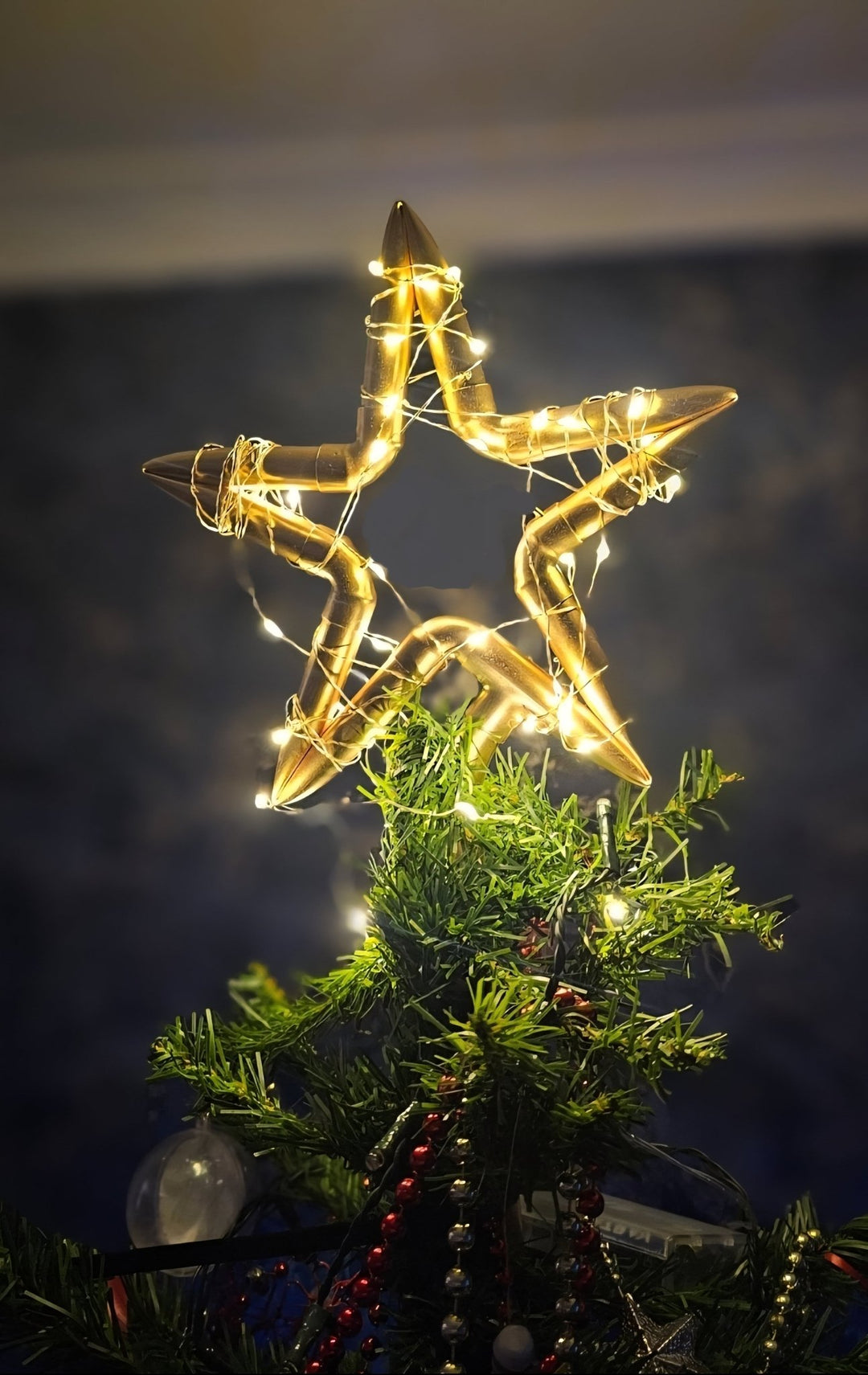 Copper star tree topper - Copper Hearts UK