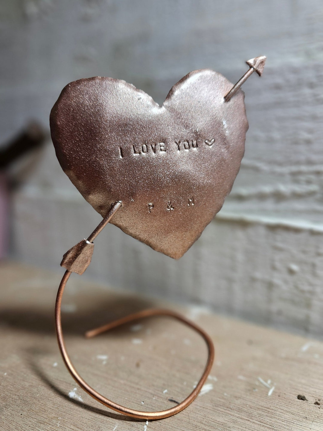 Cupids Heart - Copper Hearts UK