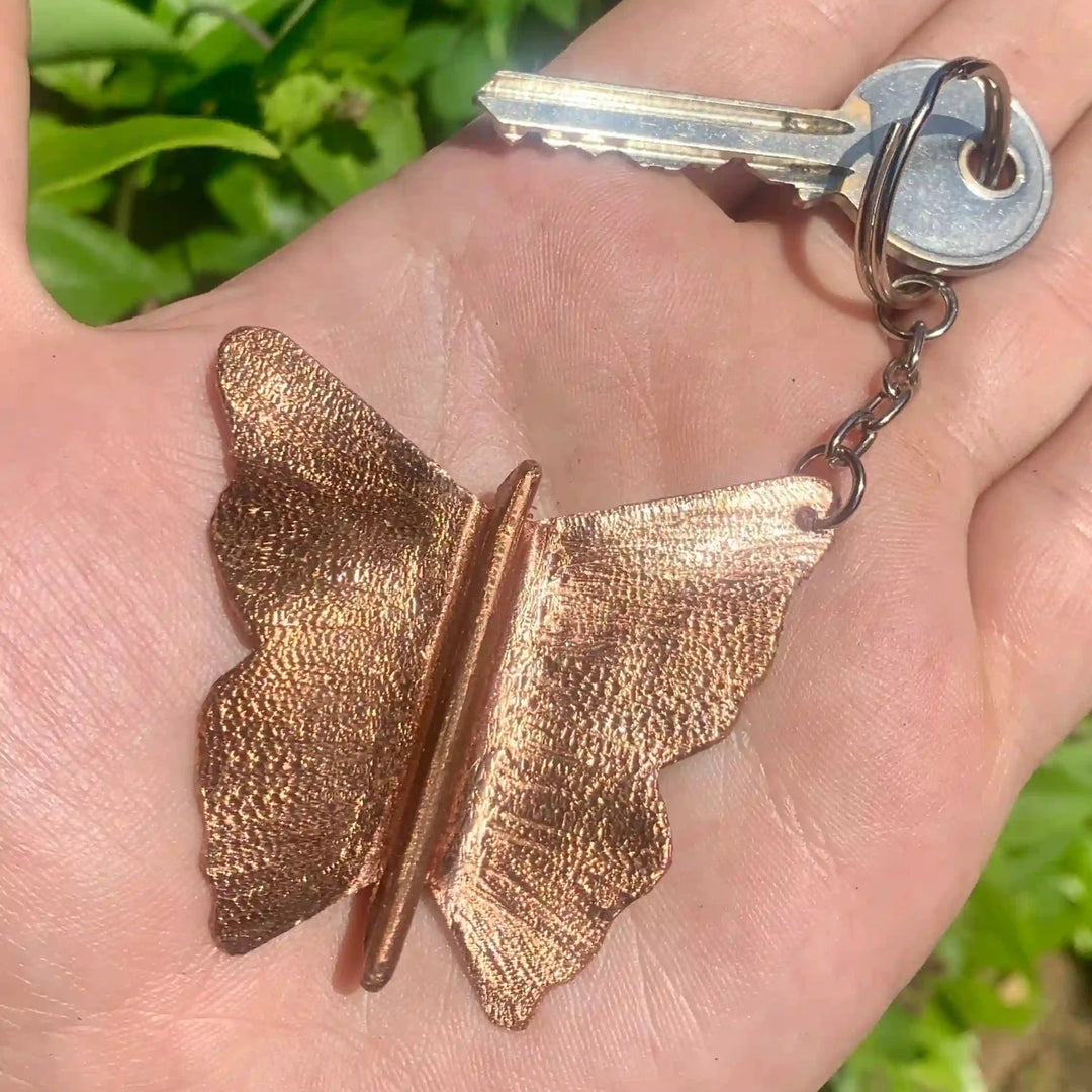 Pocket Butterfly Keyring - Copper Hearts UK