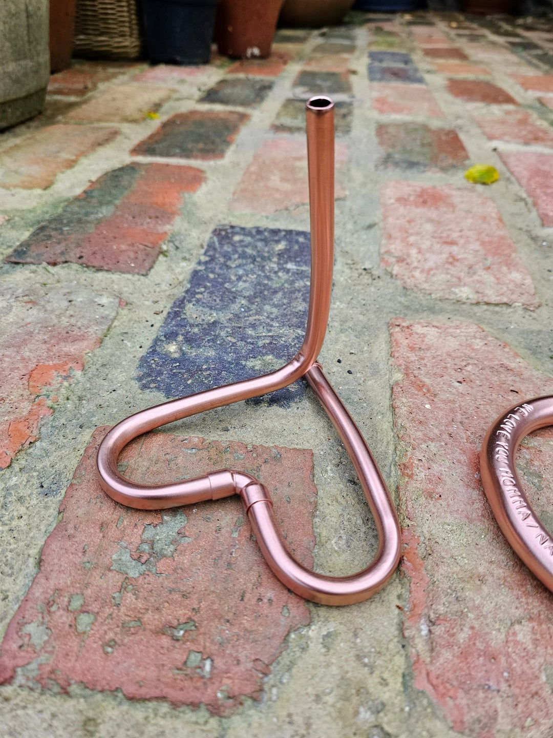 Pocket Copper Heart Stand - Copper Hearts UK