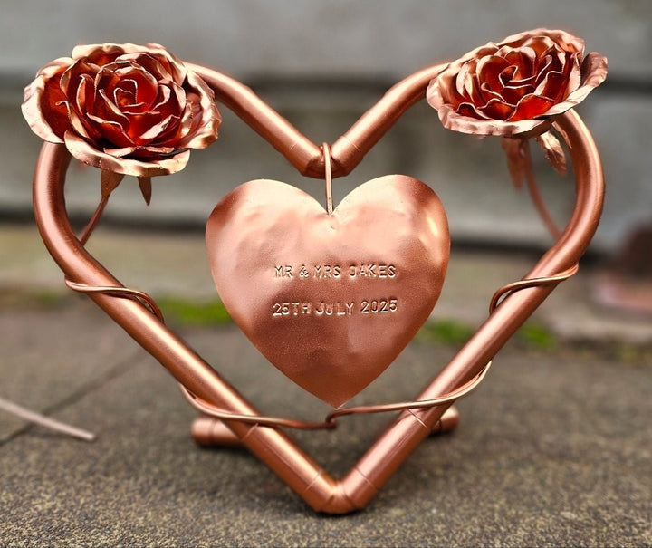 Pocket roses entwined - Copper Hearts UK