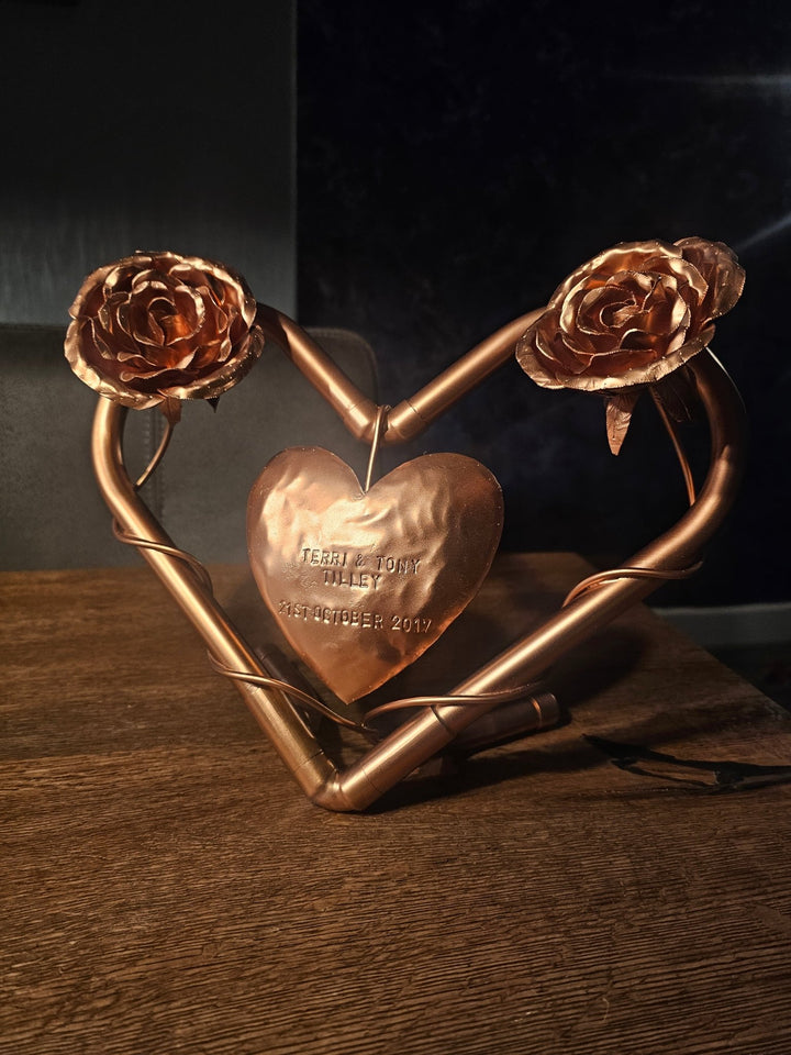 Pocket roses entwined - Copper Hearts UK