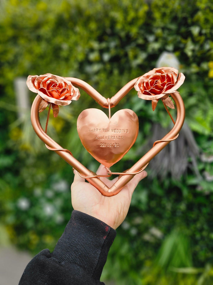 Pocket roses entwined - Copper Hearts UK