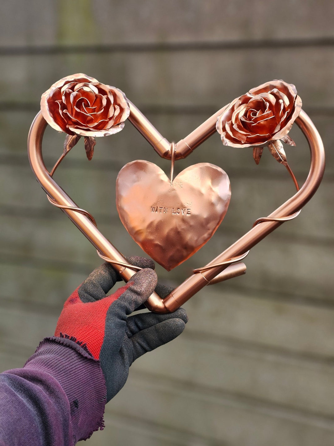 Pocket roses entwined - Copper Hearts UK