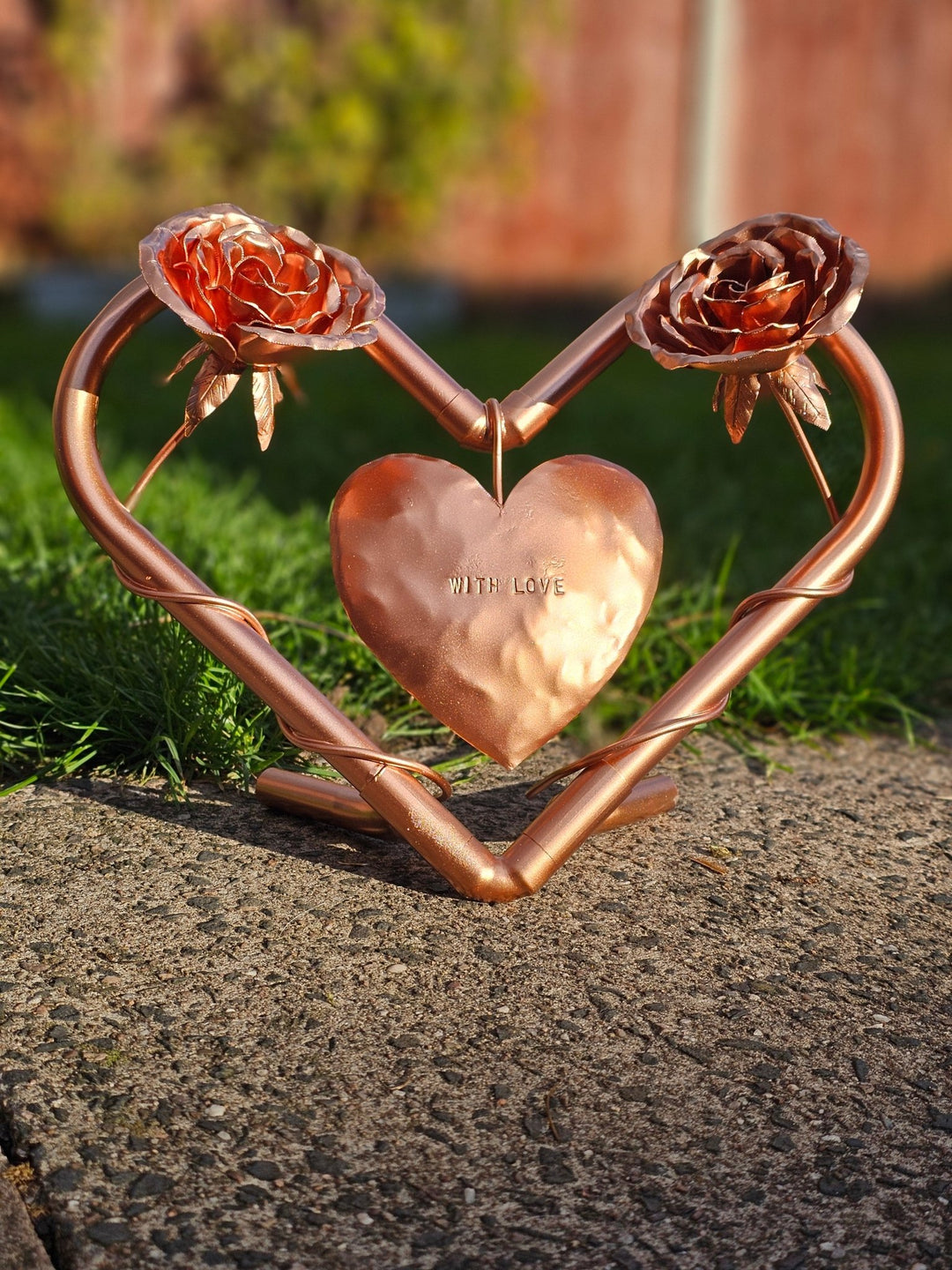 Pocket roses entwined - Copper Hearts UK