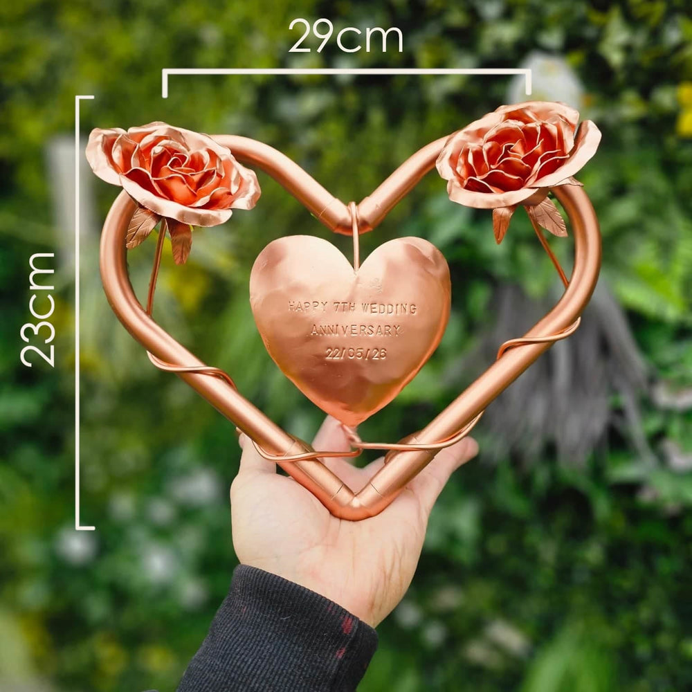 Pocket roses entwined - Copper Hearts UK