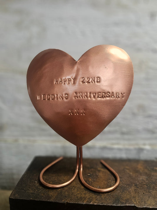 Copper Heart Plaque
