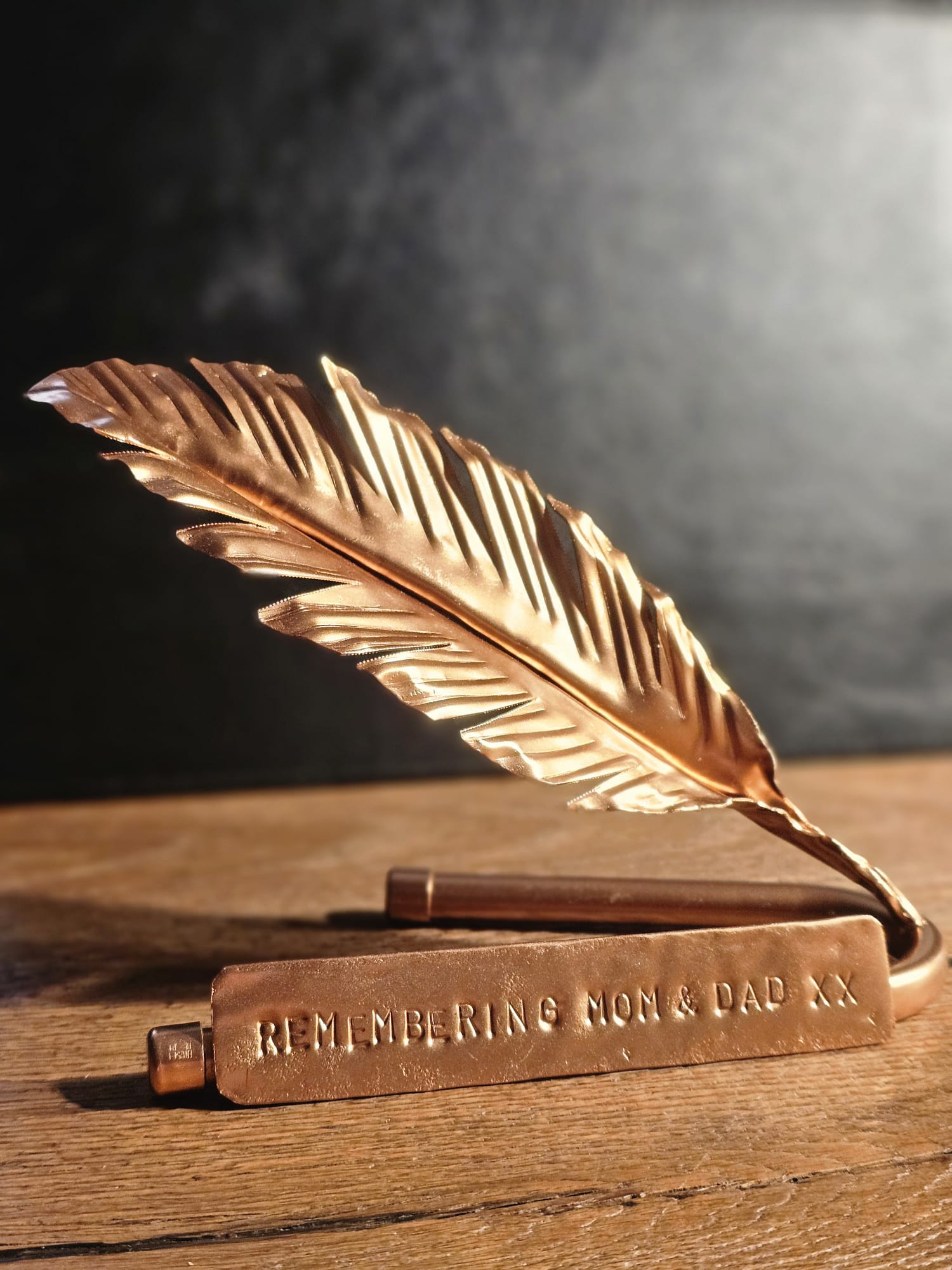 The Forever Feather - Copper Hearts UK