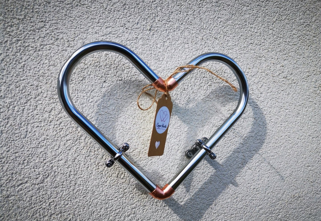 Two Tone Copper Heart - Copper Hearts UK