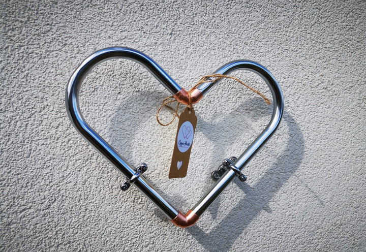 Two Tone Copper Heart - Copper Hearts UK
