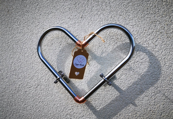 Two Tone Copper Heart - Copper Hearts UK