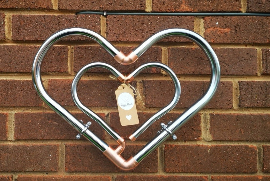 Two Tone Heart to heart - Copper Hearts UK