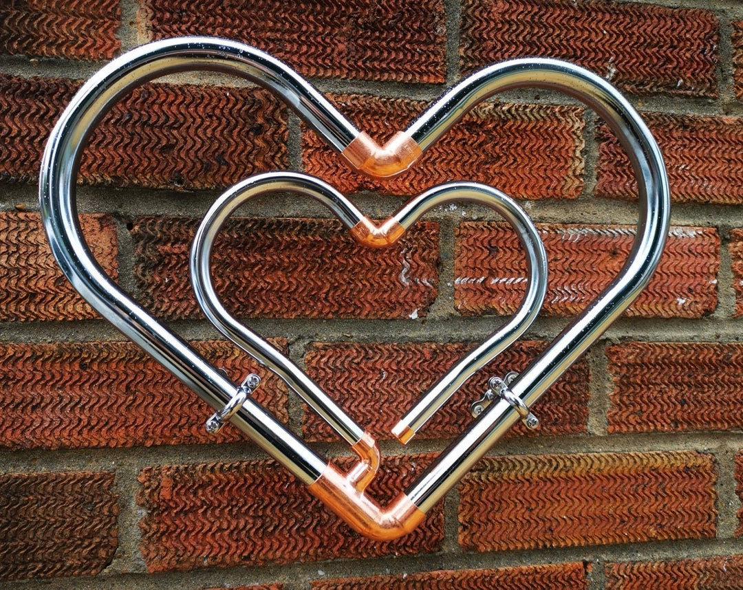 Two Tone Heart to heart - Copper Hearts UK
