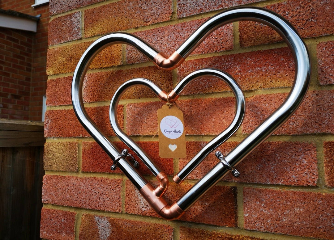 Two Tone Heart to heart - Copper Hearts UK