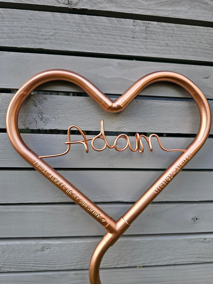 Wobbly Heart - Copper Hearts UK