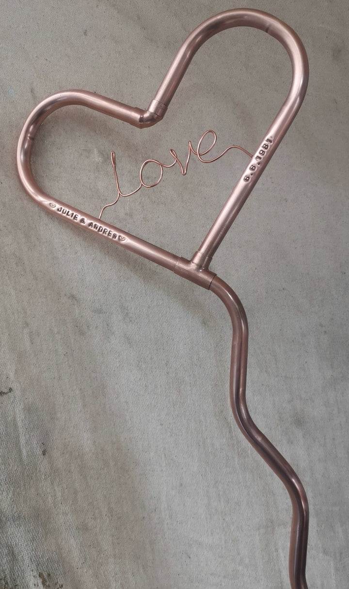 Wobbly Heart - Copper Hearts UK