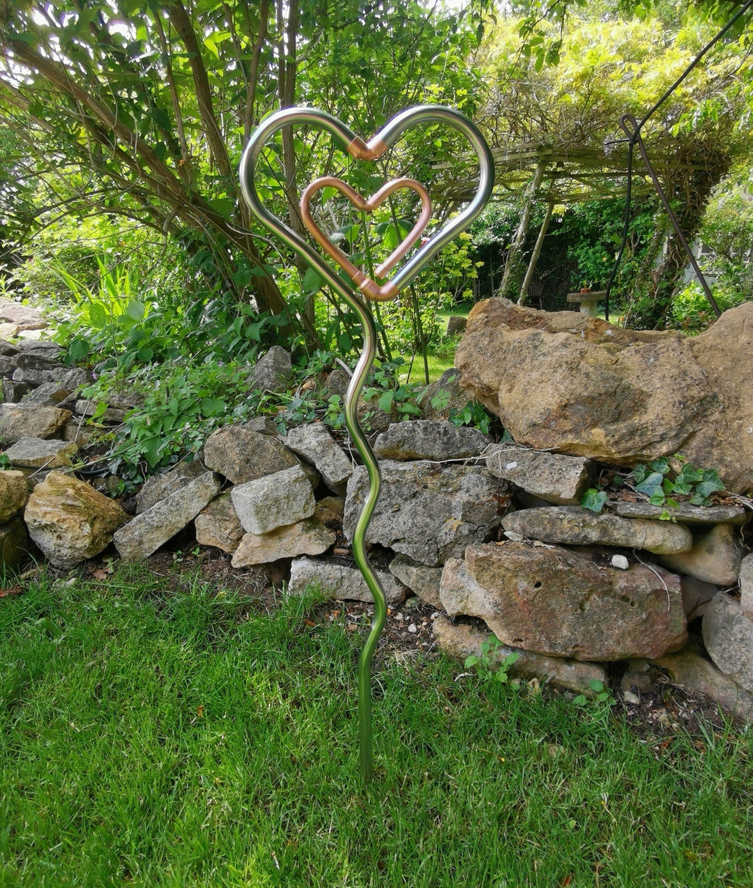 Wobbly Heart to Heart - Copper Hearts UK