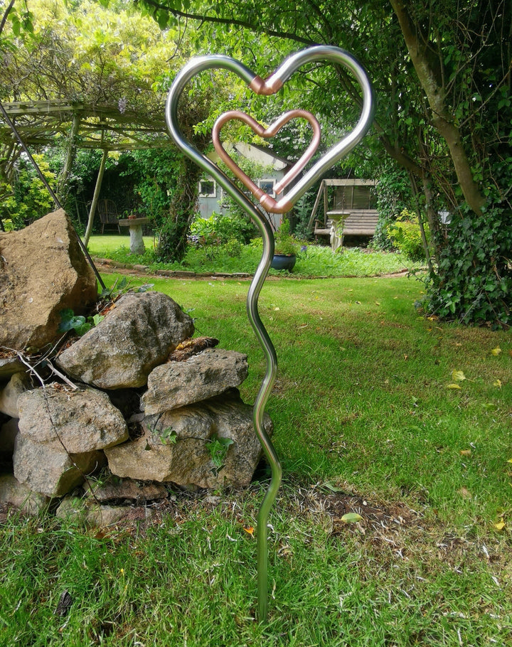 Wobbly Heart to Heart - Copper Hearts UK