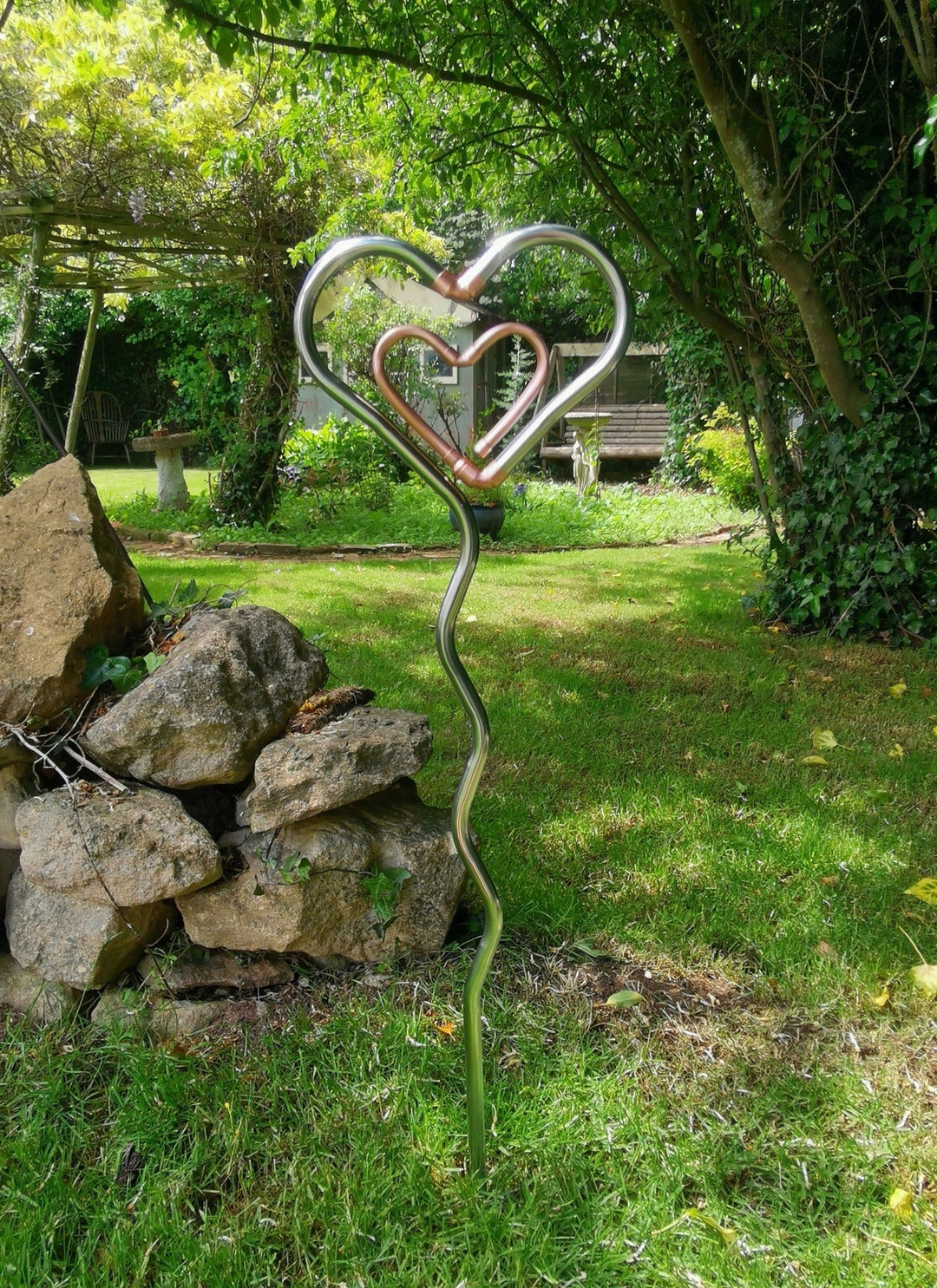 Wobbly Heart to Heart - Copper Hearts UK