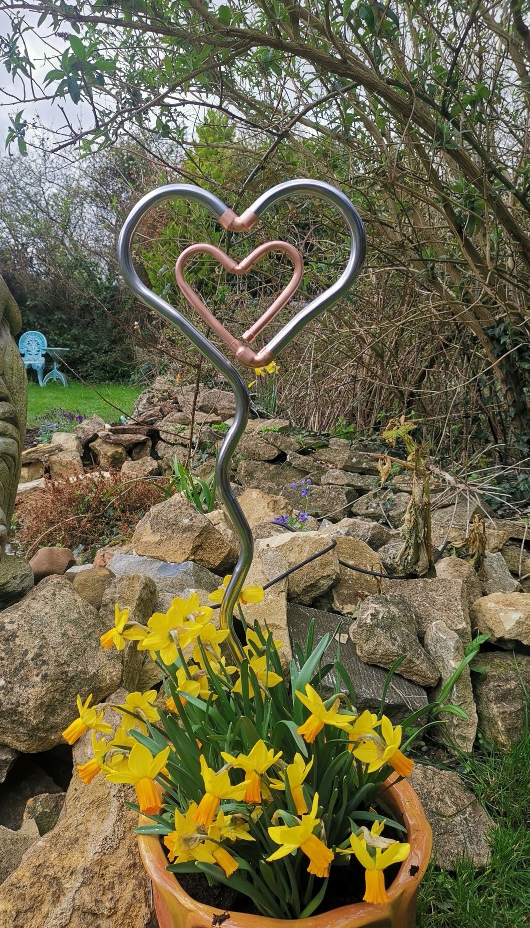 Wobbly Heart to Heart - Copper Hearts UK