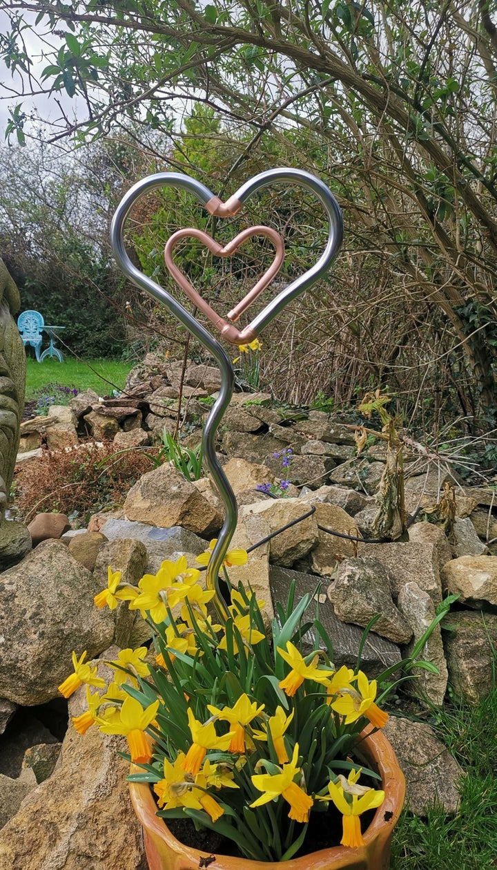Wobbly Heart to Heart - Copper Hearts UK